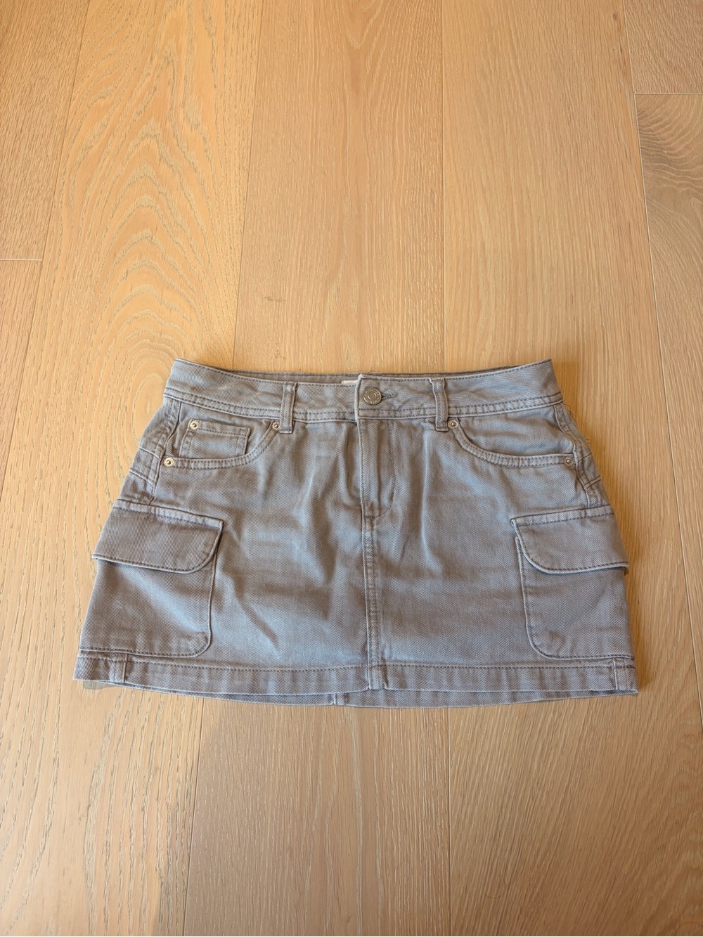 Garage Grey Cargo Mini Skirt with Built In Shorts XS